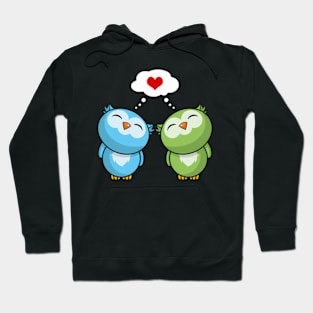 Cute Owls Siblings Best Friend Girlfriend Valentines Day Owl Hoodie